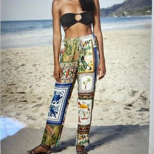 Farm Rio Mixed Scarf Pants